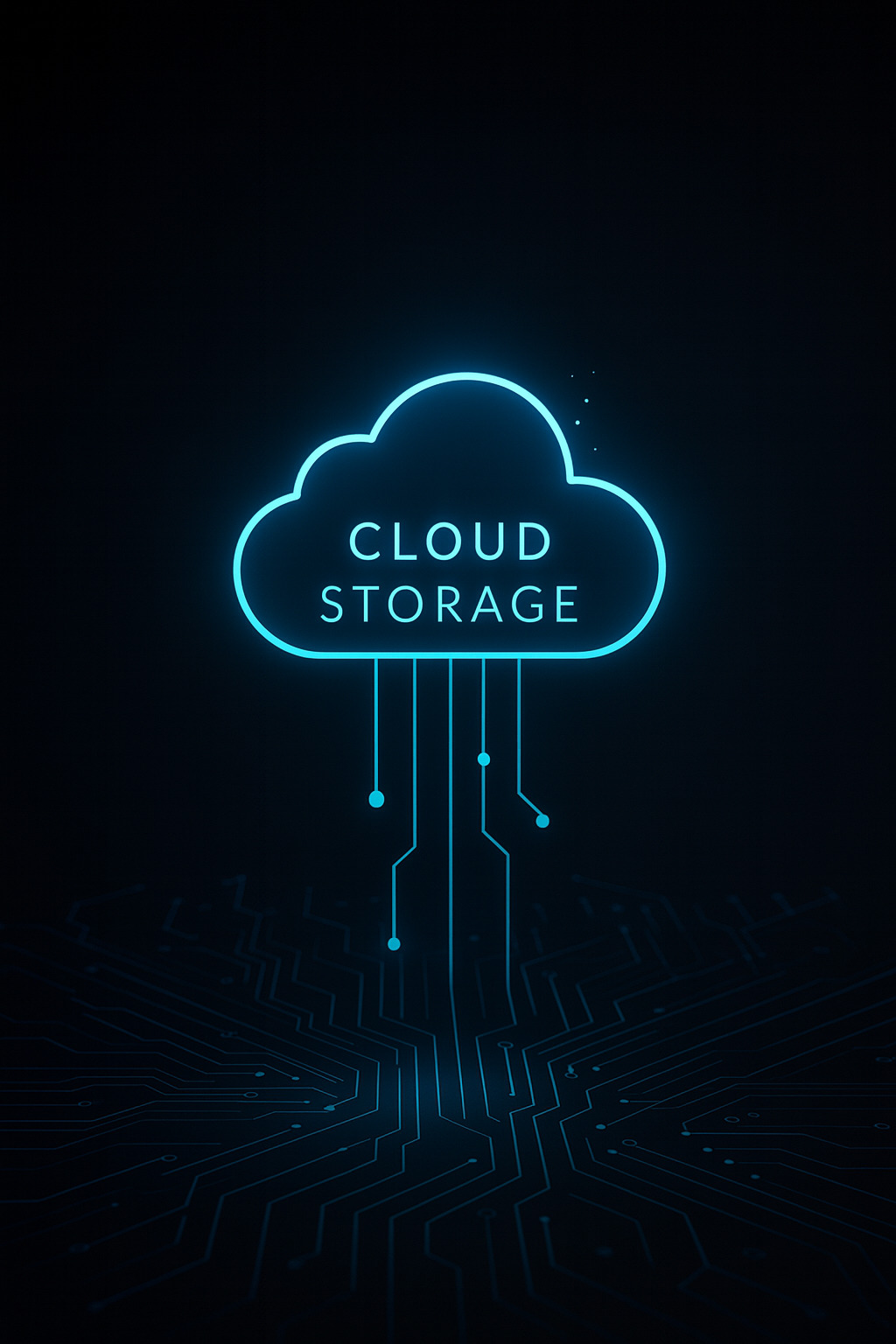 Cloud storage abstract graphic